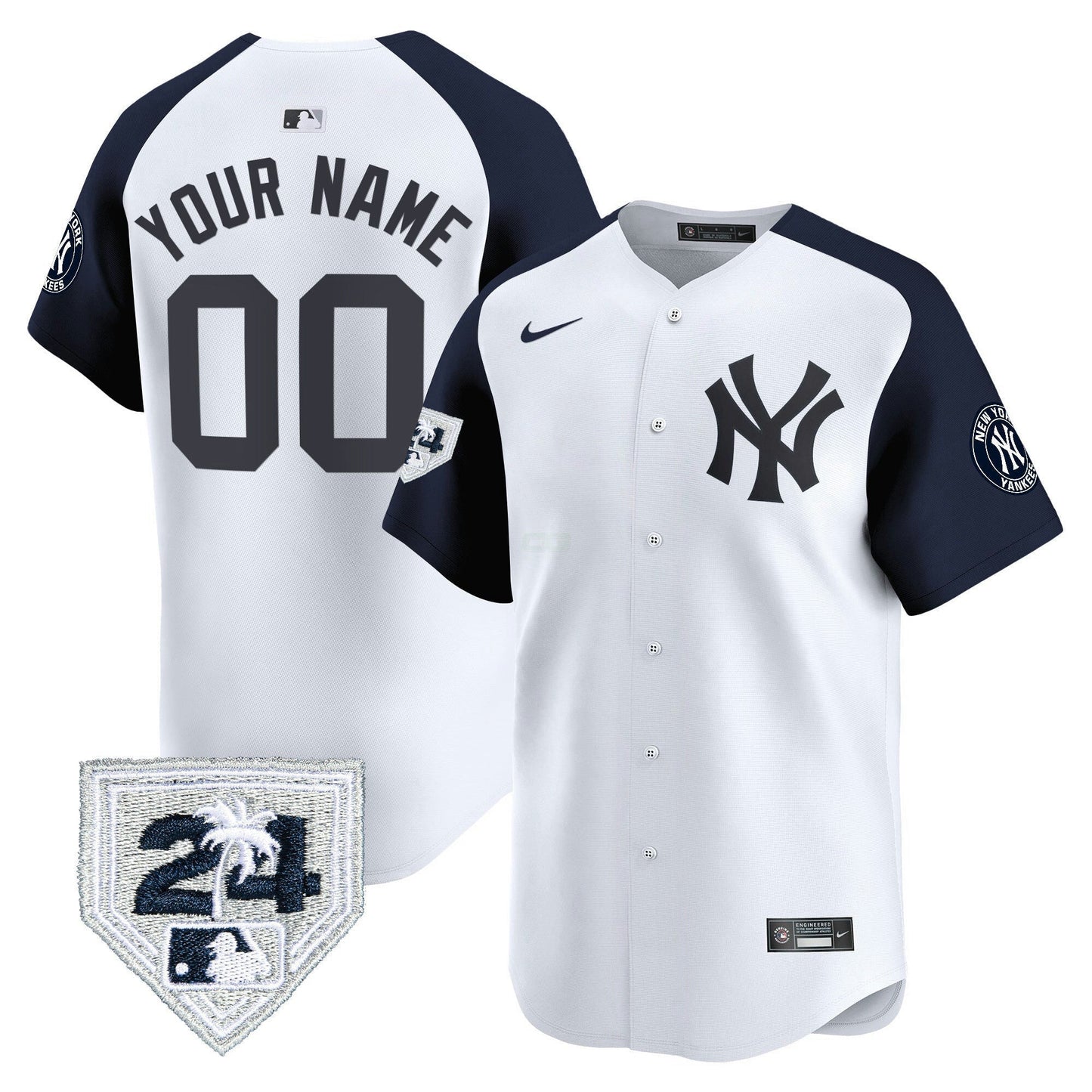Camisa MLB New York 2024 Spring Training Patch Vapor Premier Limited Jersey V2