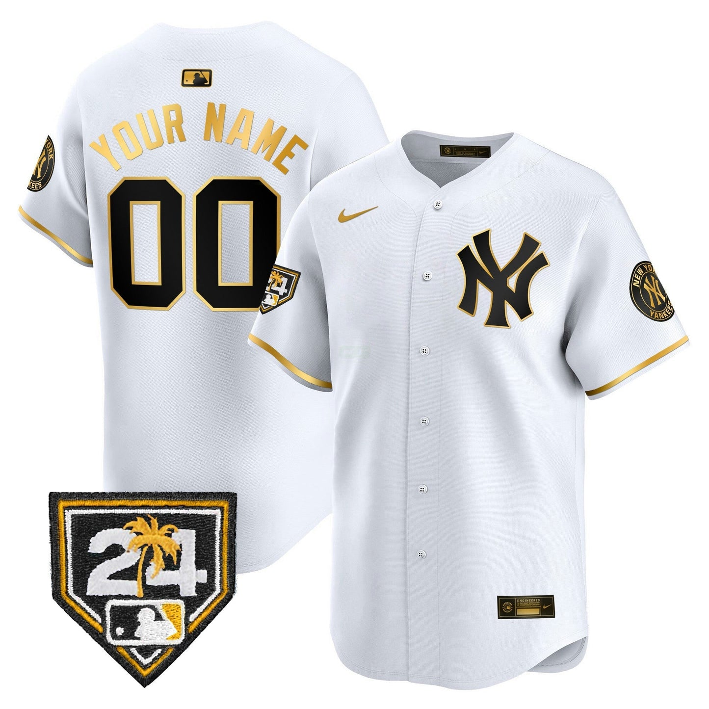 Camisa MLB New York 2024 Spring Training Patch Vapor Premier Limited Jersey V2