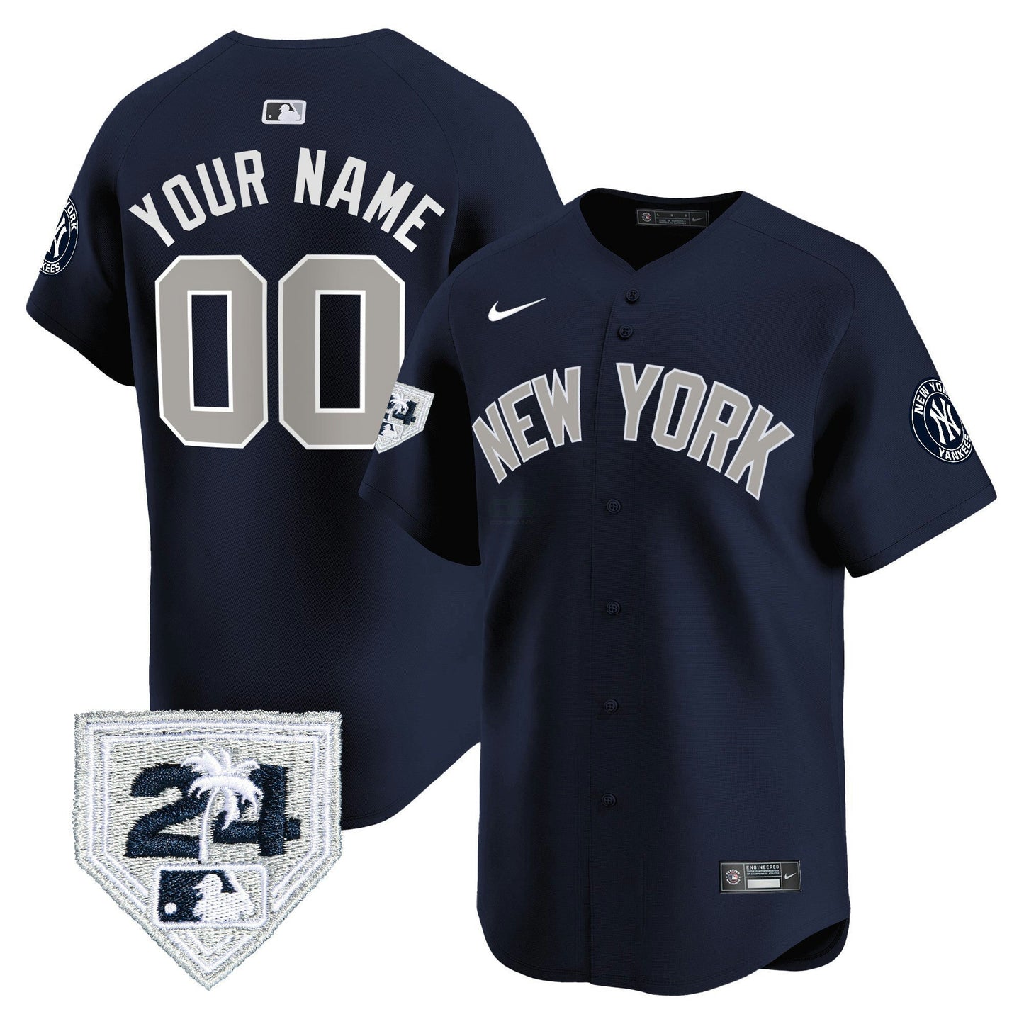Camisa MLB New York 2024 Spring Training Patch Vapor Premier Limited Jersey V3