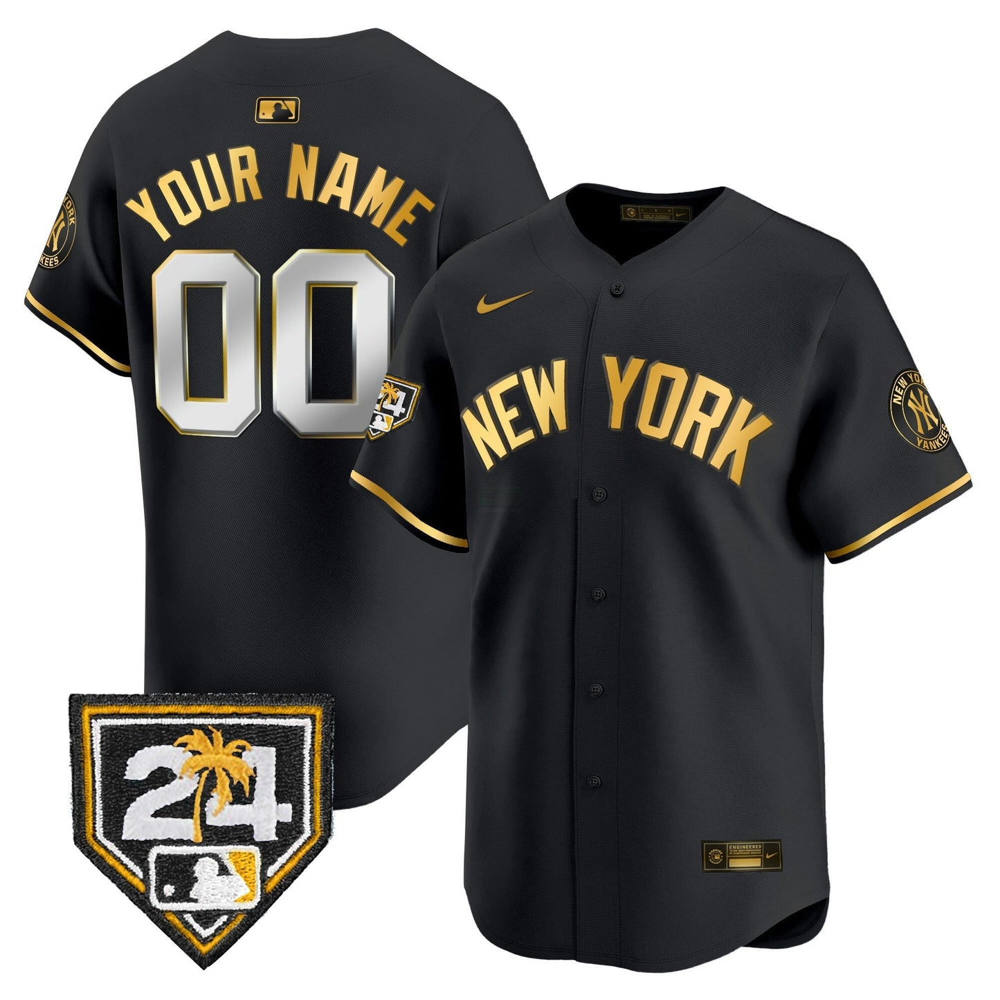 Camisa MLB New York 2024 Spring Training Patch Vapor Premier Limited Jersey V3