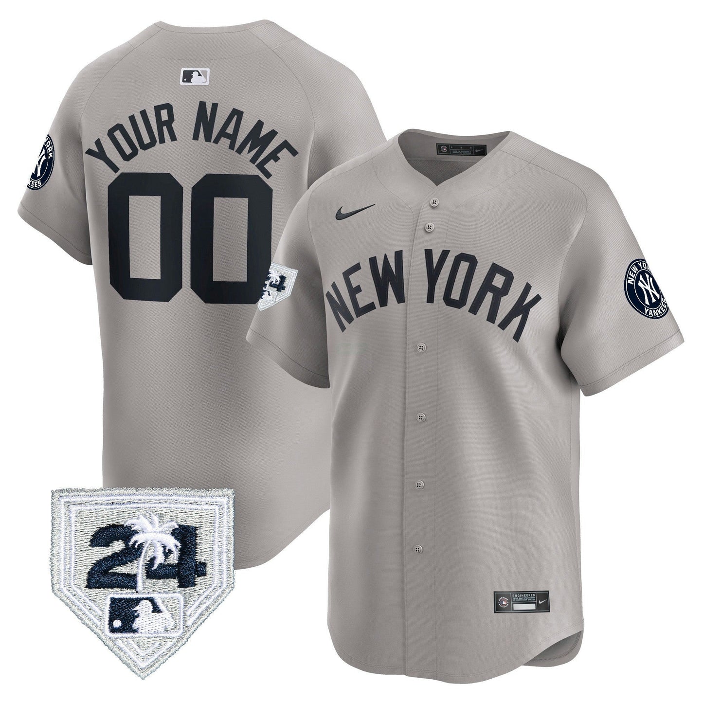 Camisa MLB New York 2024 Spring Training Patch Vapor Premier Limited Jersey V3