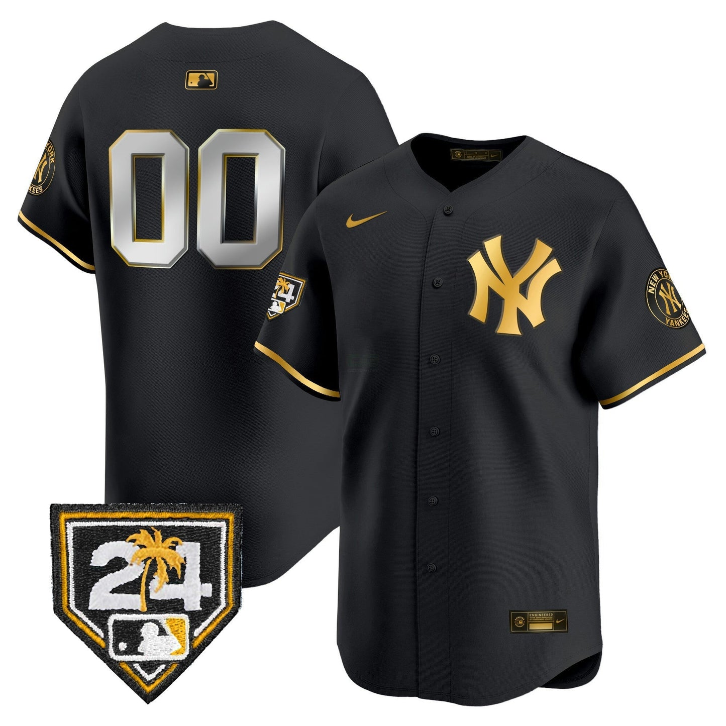 Camisa MLB New York 2024 Spring Training Patch Vapor Premier Limited Jersey V4
