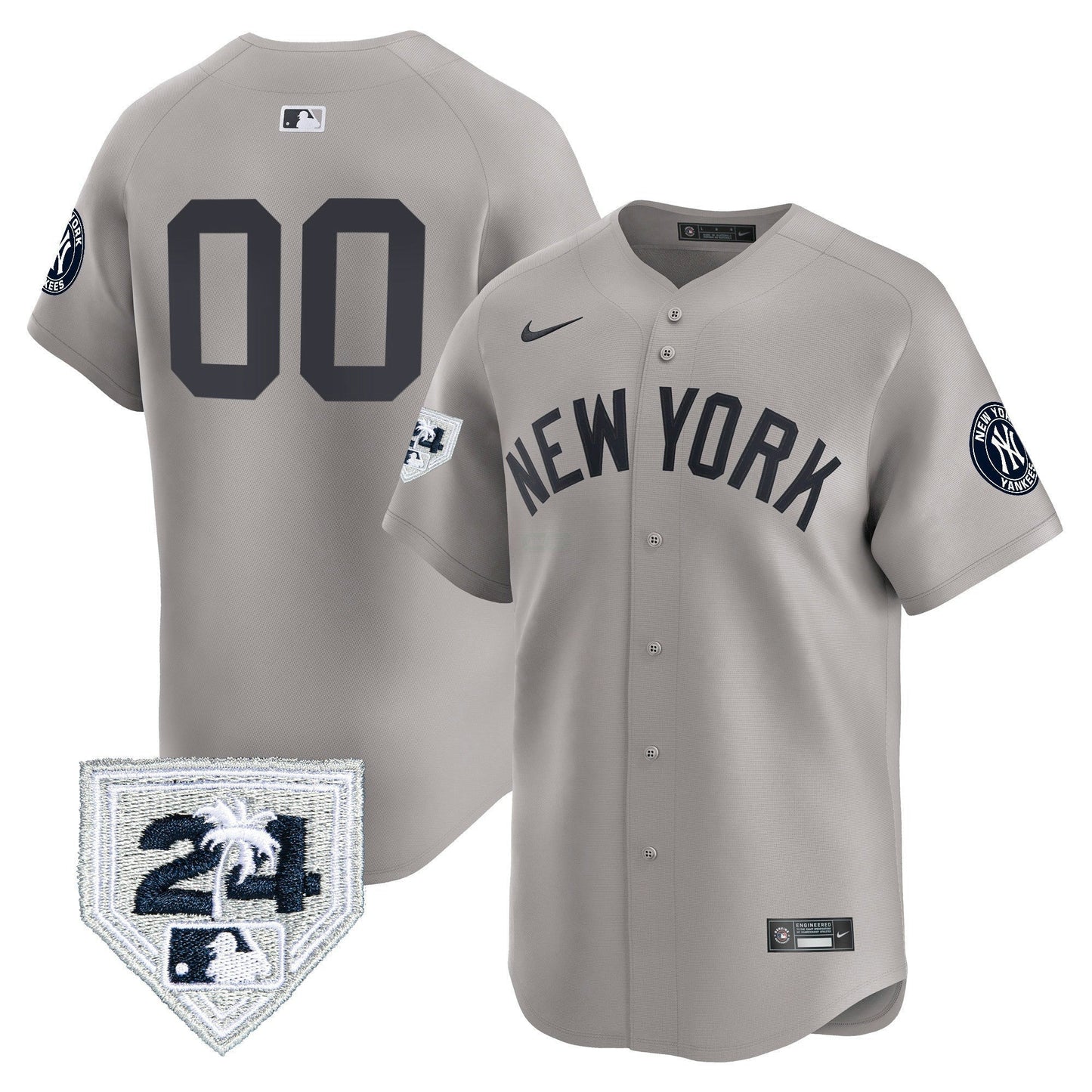 Camisa MLB New York 2024 Spring Training Patch Vapor Premier Limited Jersey V4