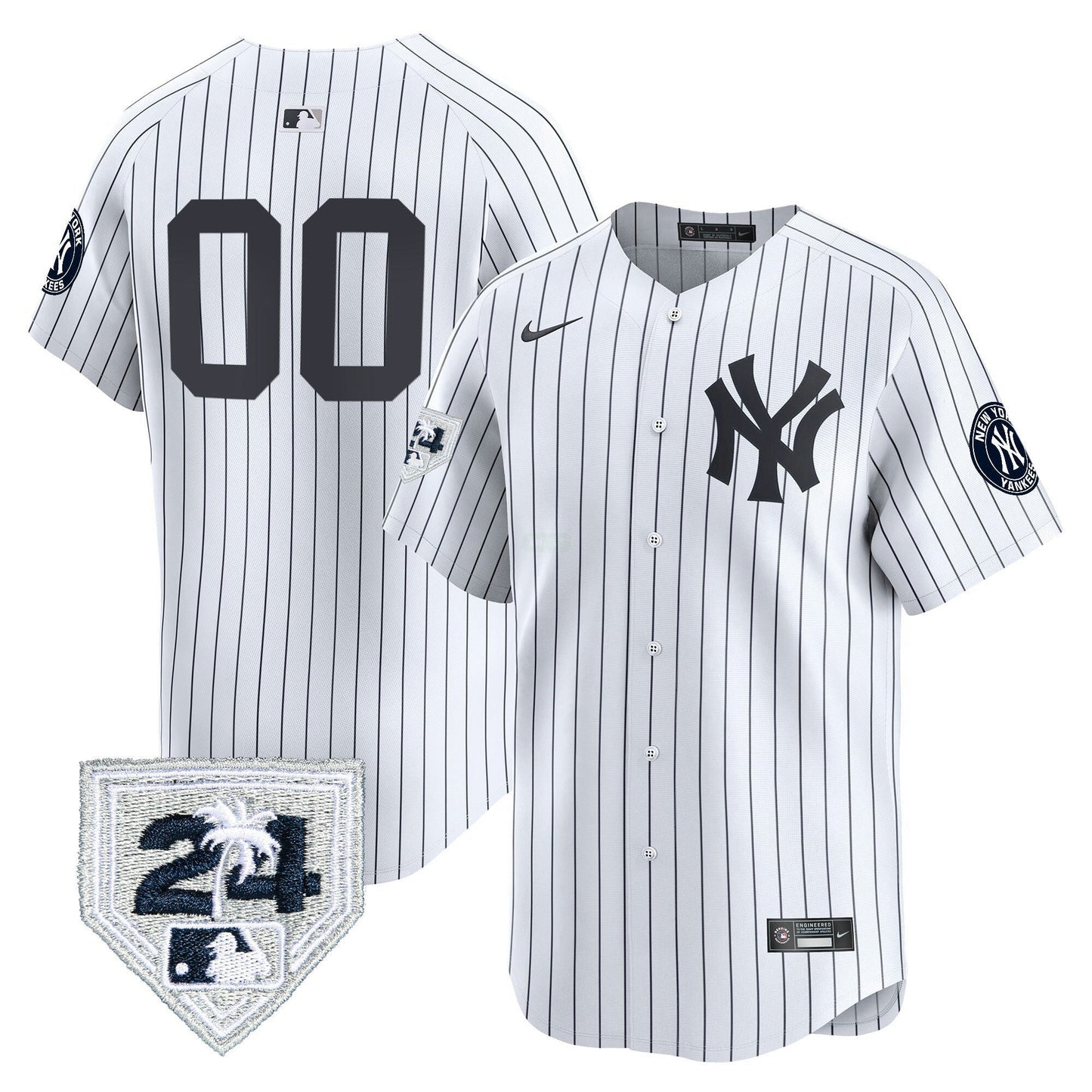 Camisa MLB New York 2024 Spring Training Patch Vapor Premier Limited Jersey V4