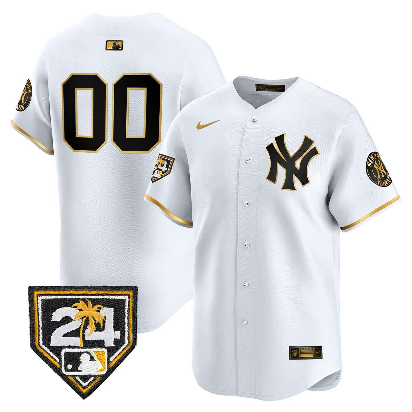 Camisa MLB New York 2024 Spring Training Patch Vapor Premier Limited Jersey V4