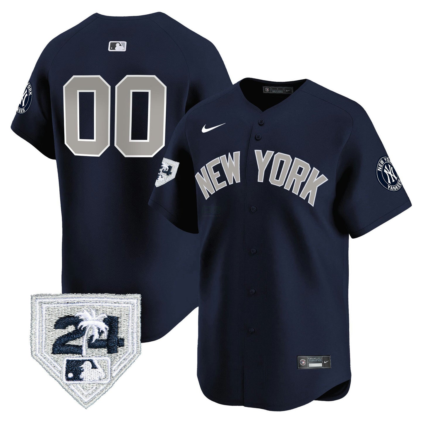Camisa MLB New York 2024 Spring Training Patch Vapor Premier Limited Jersey V5