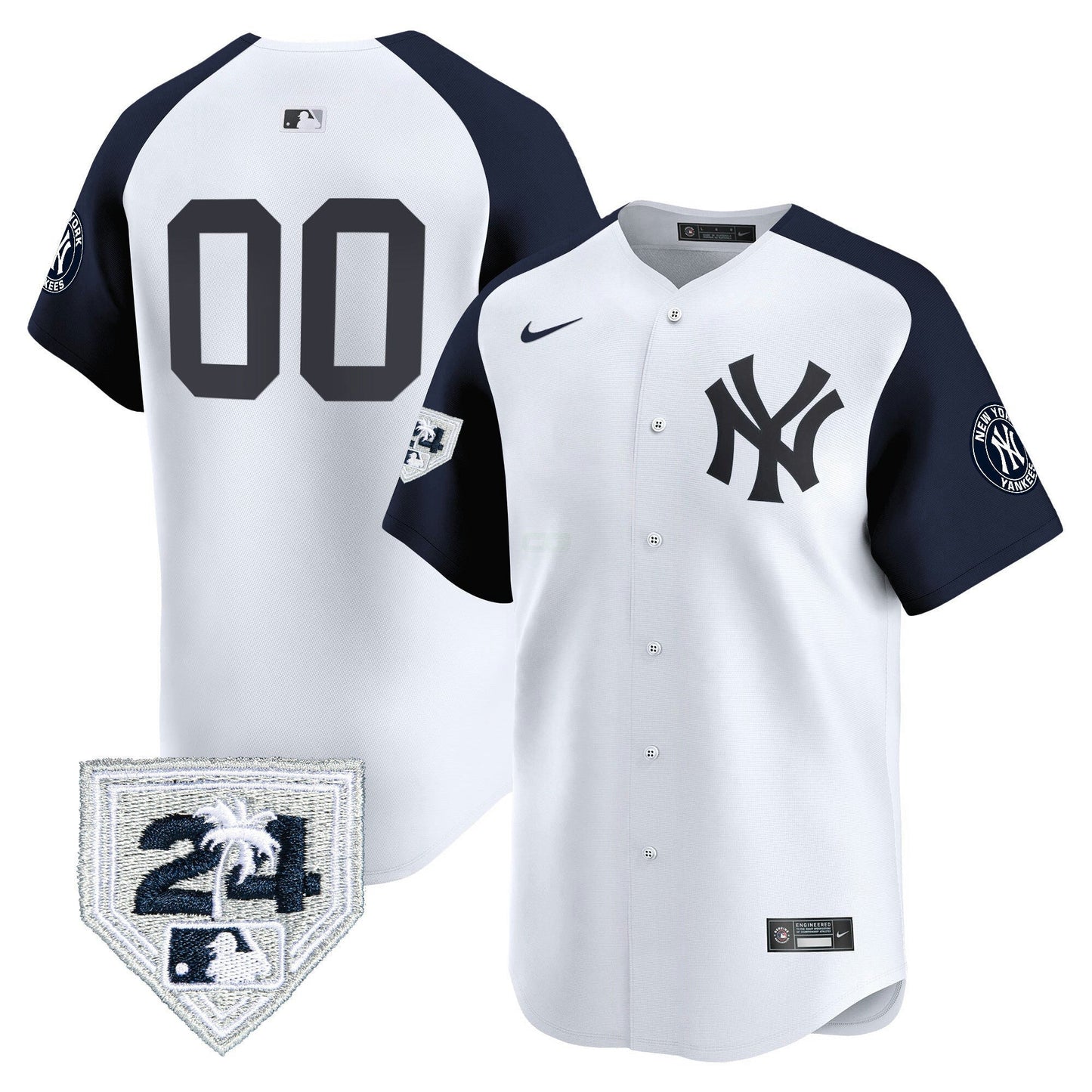 Camisa MLB New York 2024 Spring Training Patch Vapor Premier Limited Jersey V5