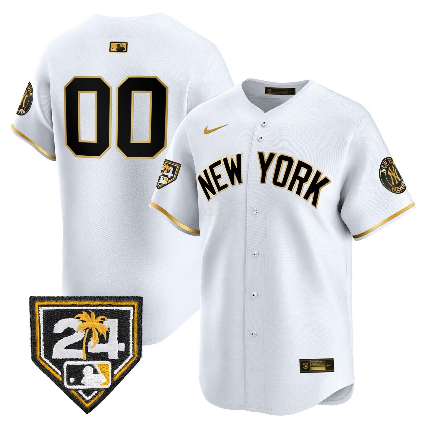 Camisa MLB New York 2024 Spring Training Patch Vapor Premier Limited Jersey V5