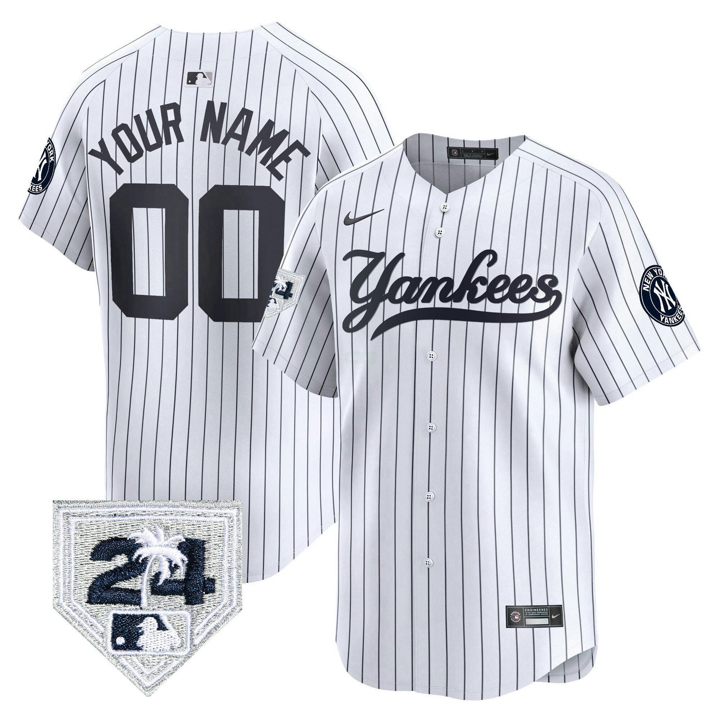 Camisa MLB New York 2024 Spring Training Patch Vapor Premier Limited Jersey V6