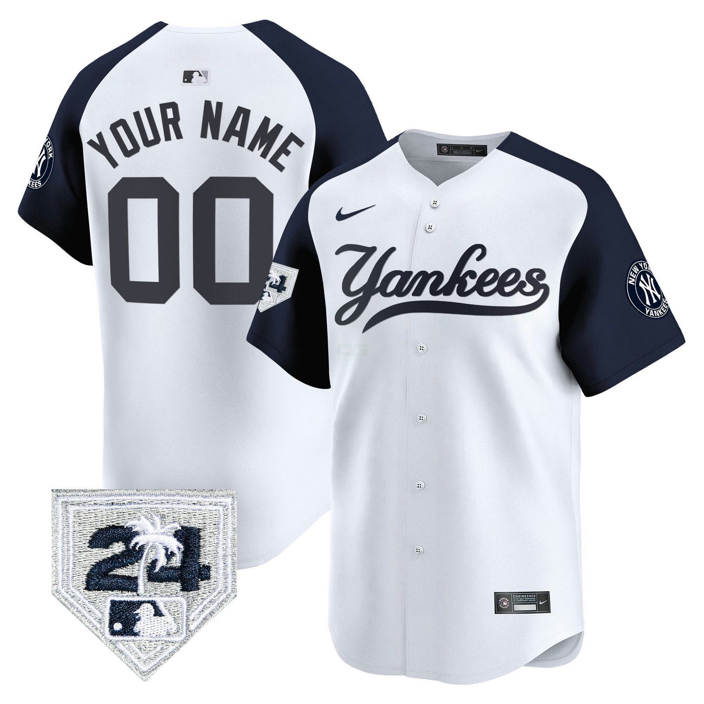 Camisa MLB New York 2024 Spring Training Patch Vapor Premier Limited Jersey V6