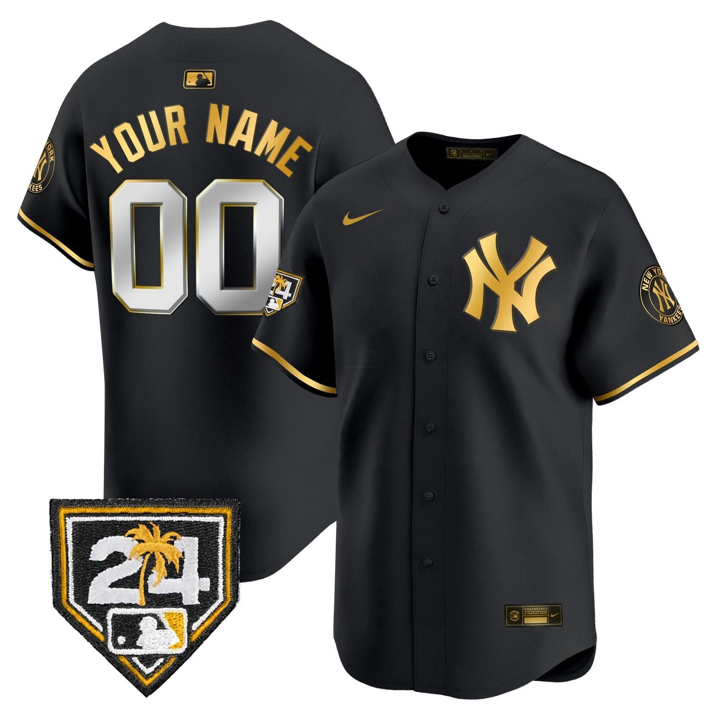 Camisa MLB New York 2024 Spring Training Patch Vapor Premier Limited Jersey V2