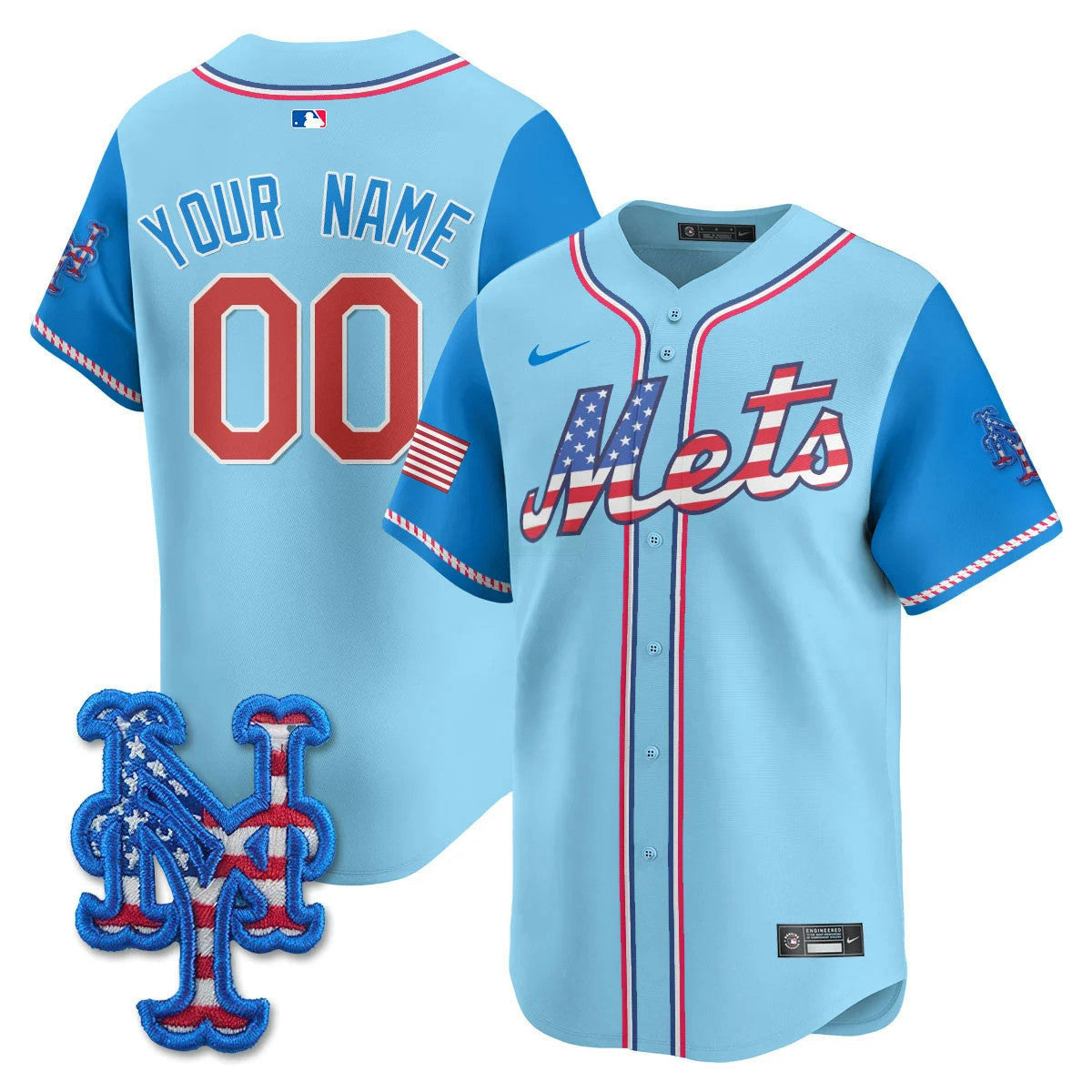 Camisa MLB New York Mets New York 2025 Fourth of July Vapor Premier Limited Jersey