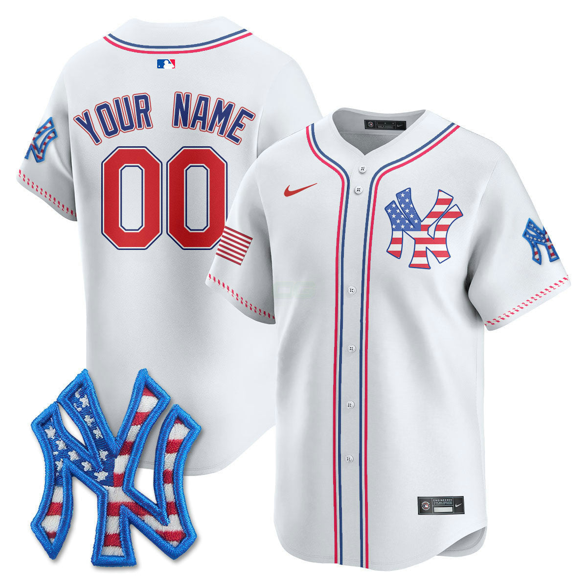 Camisa MLB New York Yankees New York 2025 Fourth of July Vapor Premier Limited Jersey