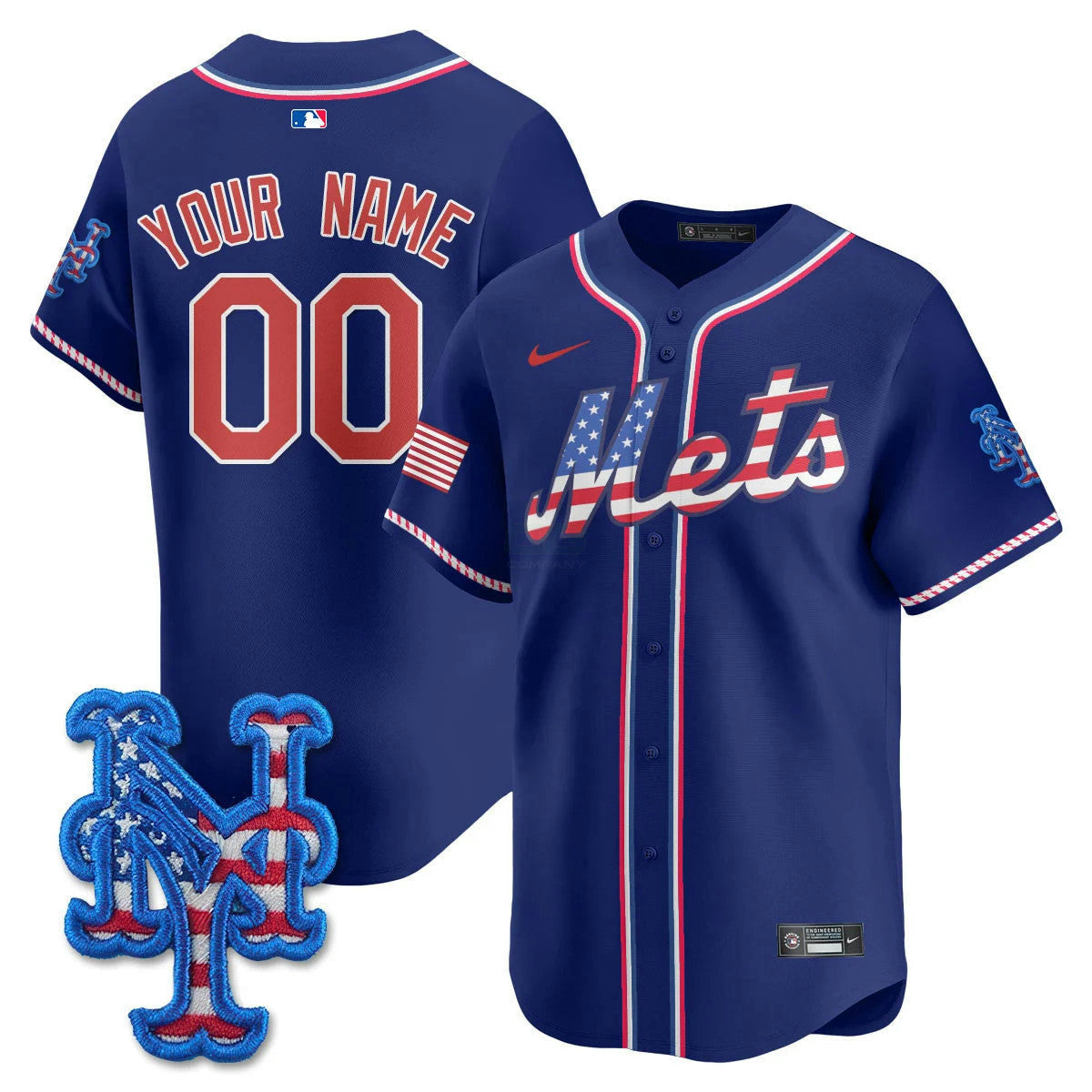 Camisa MLB New York Mets New York 2025 Fourth of July Vapor Premier Limited Jersey
