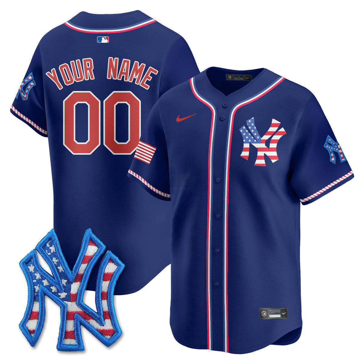 Camisa MLB New York Yankees New York 2025 Fourth of July Vapor Premier Limited Jersey
