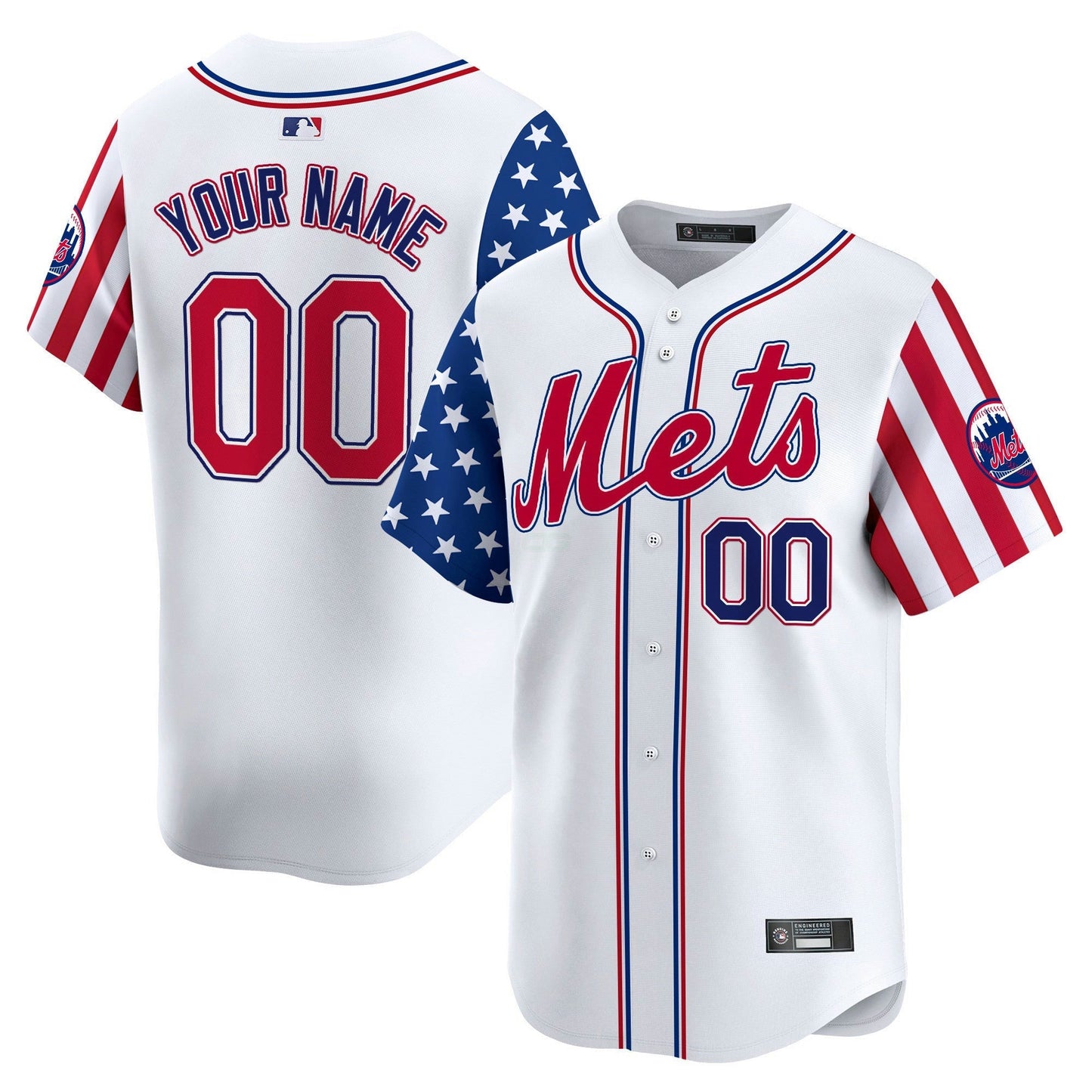 Camisa MLB New York Mets New York 2025 Independence Day Vapor Premier Limited Jersey