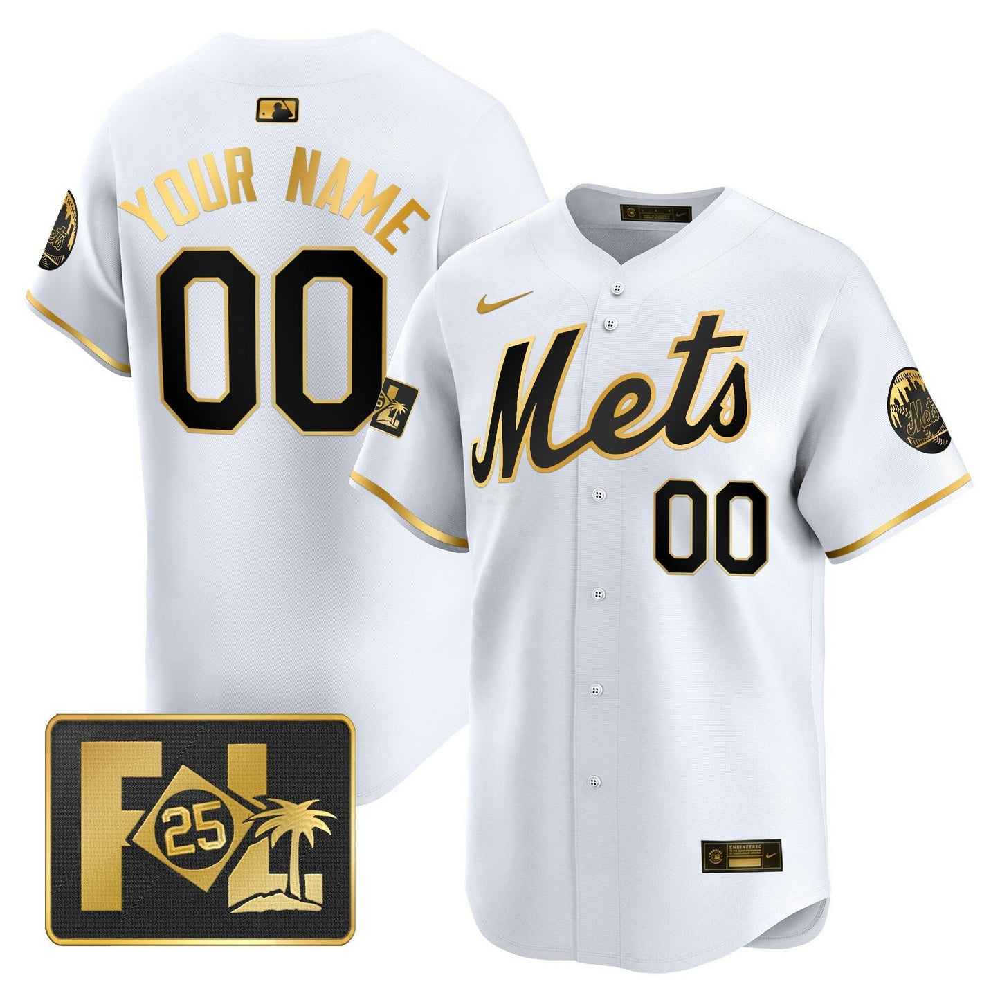 Camisa MLB New York Mets New York 2025 Spring Training Patch Vapor Premier Limited Jersey