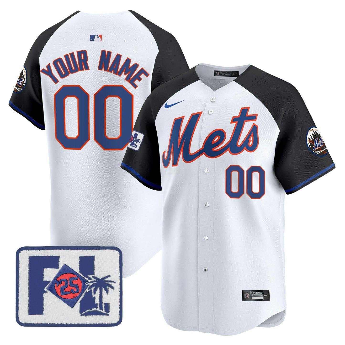 Camisa MLB New York Mets New York 2025 Spring Training Patch Vapor Premier Limited Jersey