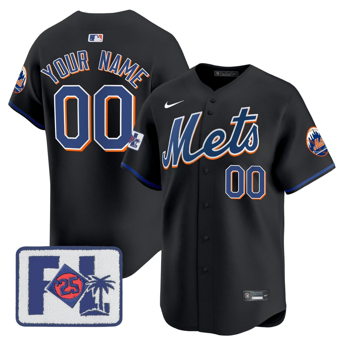 Camisa MLB New York Mets New York 2025 Spring Training Patch Vapor Premier Limited Jersey