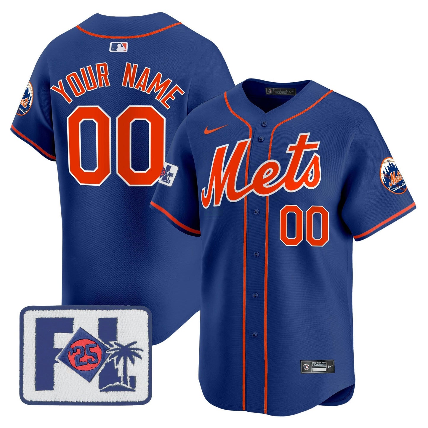 Camisa MLB New York Mets New York 2025 Spring Training Patch Vapor Premier Limited Jersey