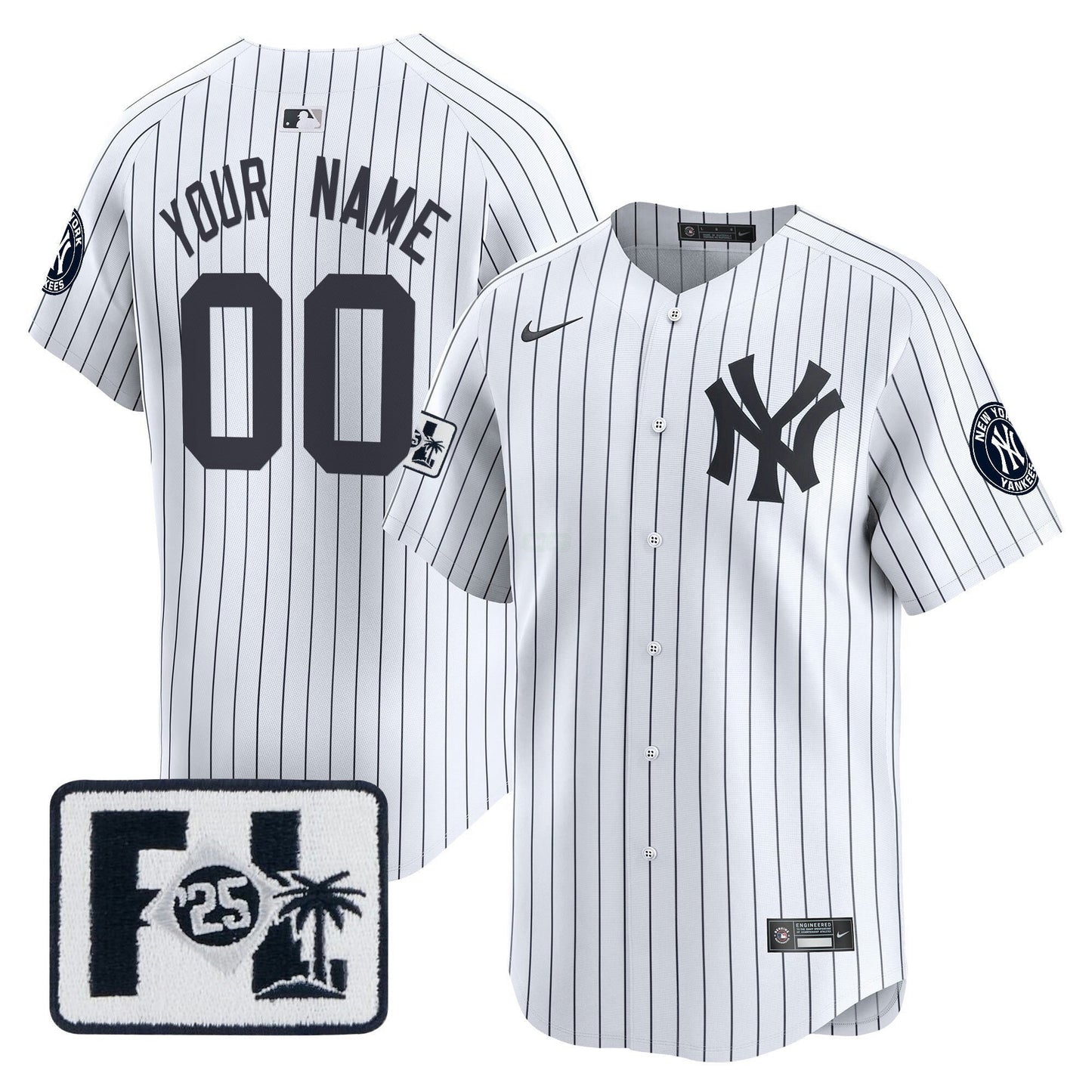 Camisa MLB New York Yankees New York 2025 Spring Training Patch Vapor Premier Limited Jersey