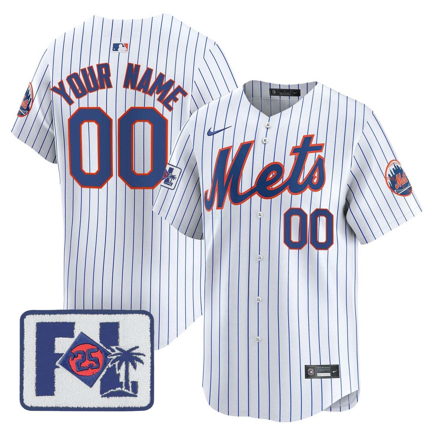 Camisa MLB New York Mets New York 2025 Spring Training Patch Vapor Premier Limited Jersey