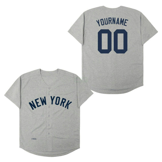 Camisa MLB New York Yankees New York 60s Retro Custom Jersey