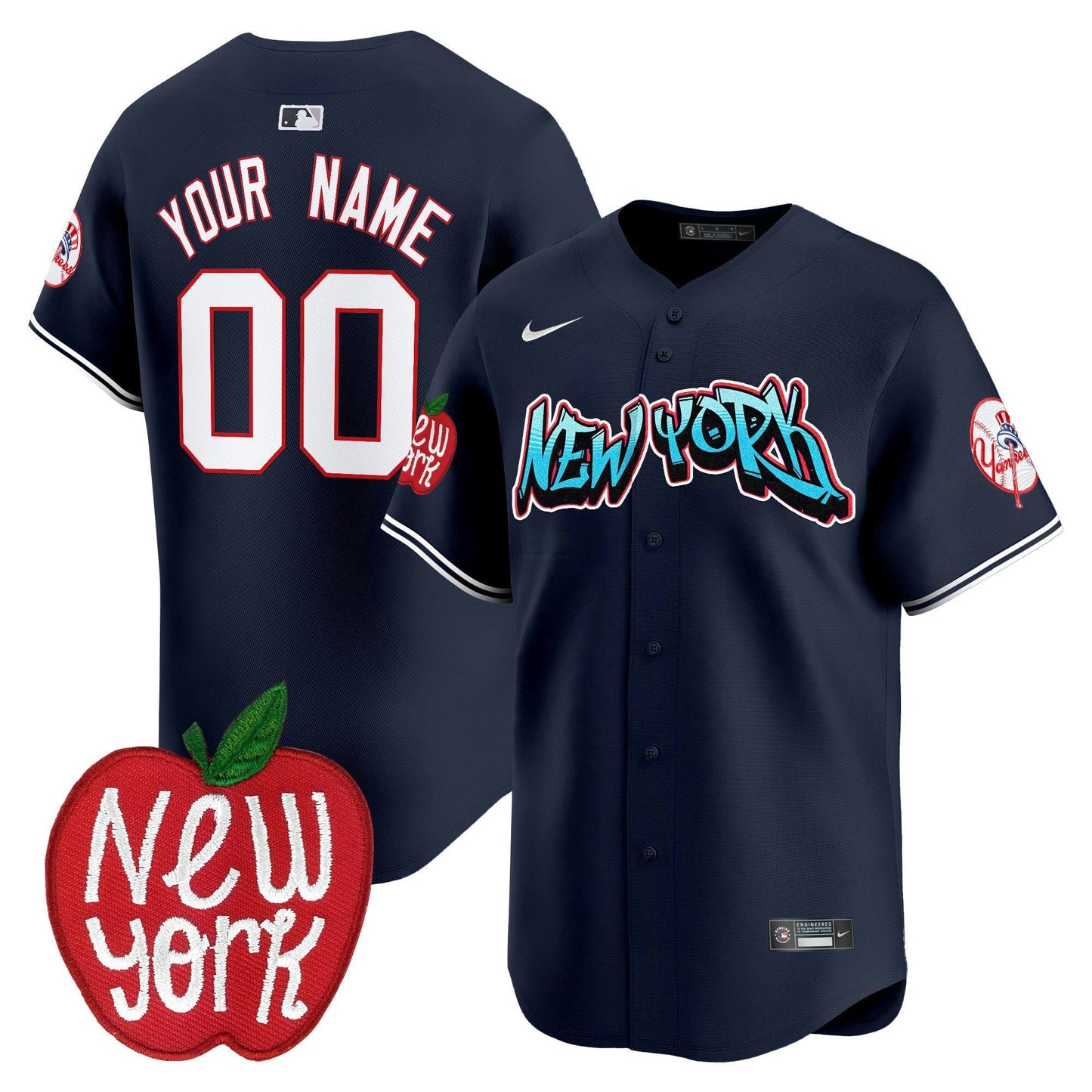 Camisa MLB New York Apple Patch Vapor Premier Limited Jersey