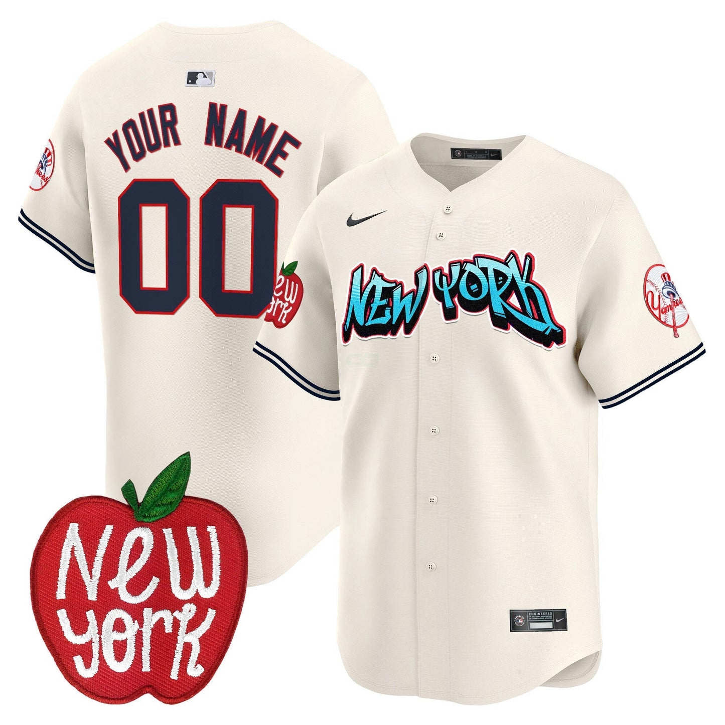 Camisa MLB New York Apple Patch Vapor Premier Limited Jersey