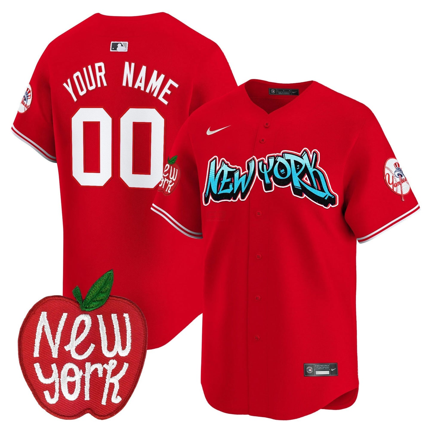 Camisa MLB New York Apple Patch Vapor Premier Limited Jersey