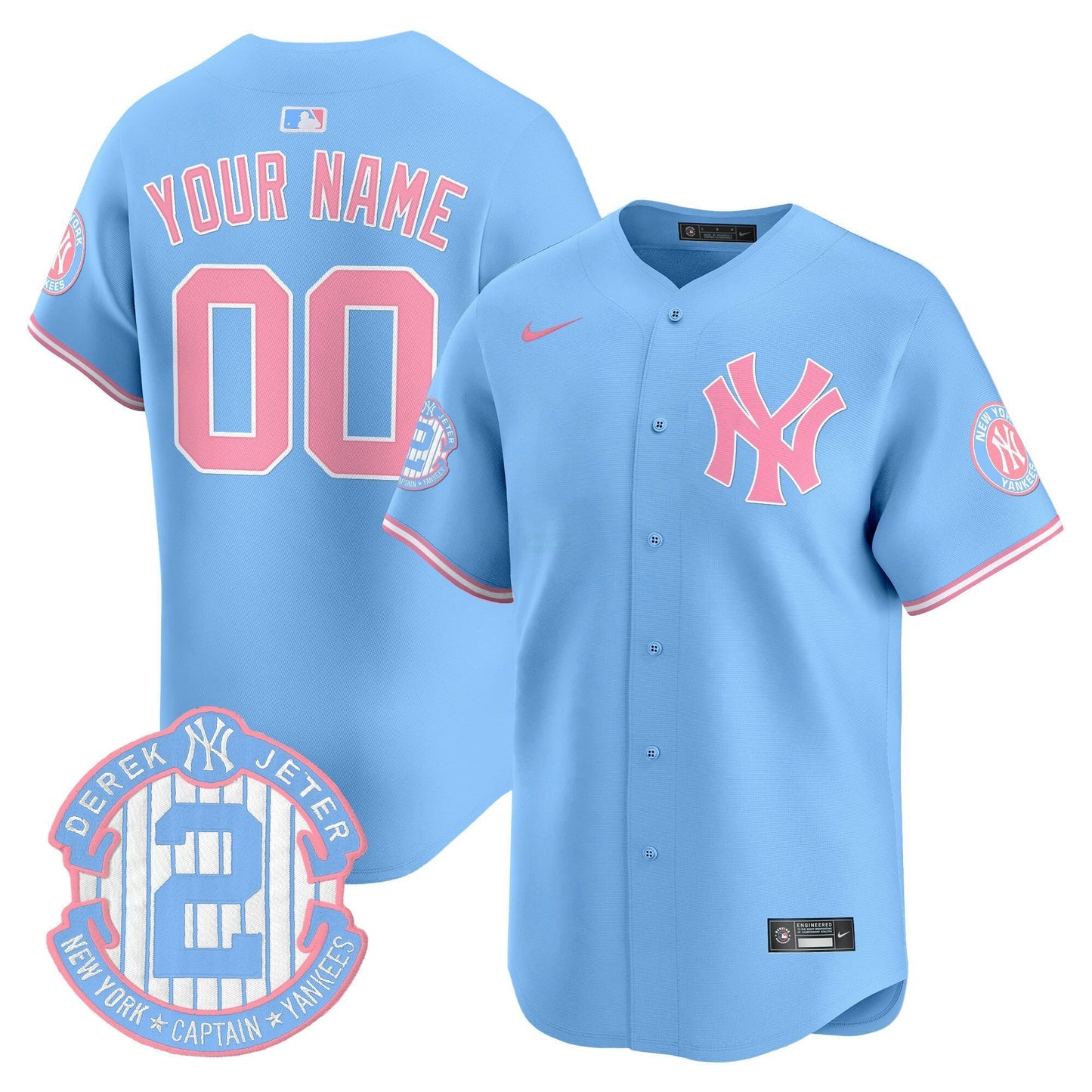 Camisa MLB New York Bubblegum Pink Vapor Premier Limited Jersey
