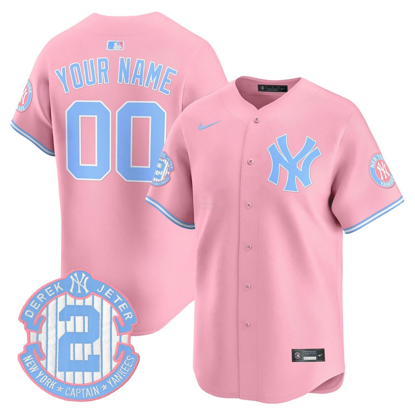 Camisa MLB New York Bubblegum Pink Vapor Premier Limited Jersey