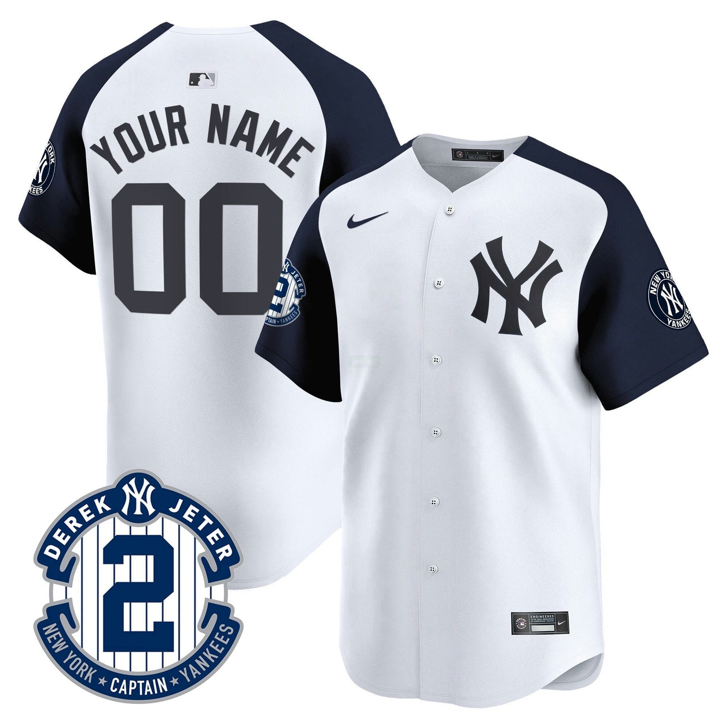 Camisa MLB New York Derek Jeter Patch Vapor Premier Limited Jersey