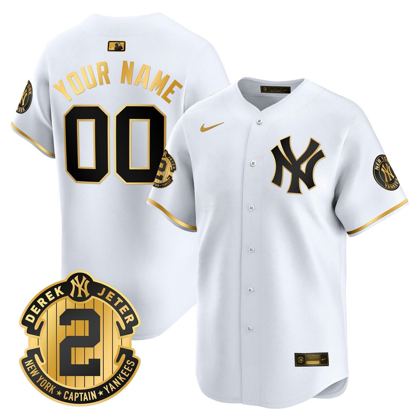 Camisa MLB New York Derek Jeter Patch Vapor Premier Limited Jersey