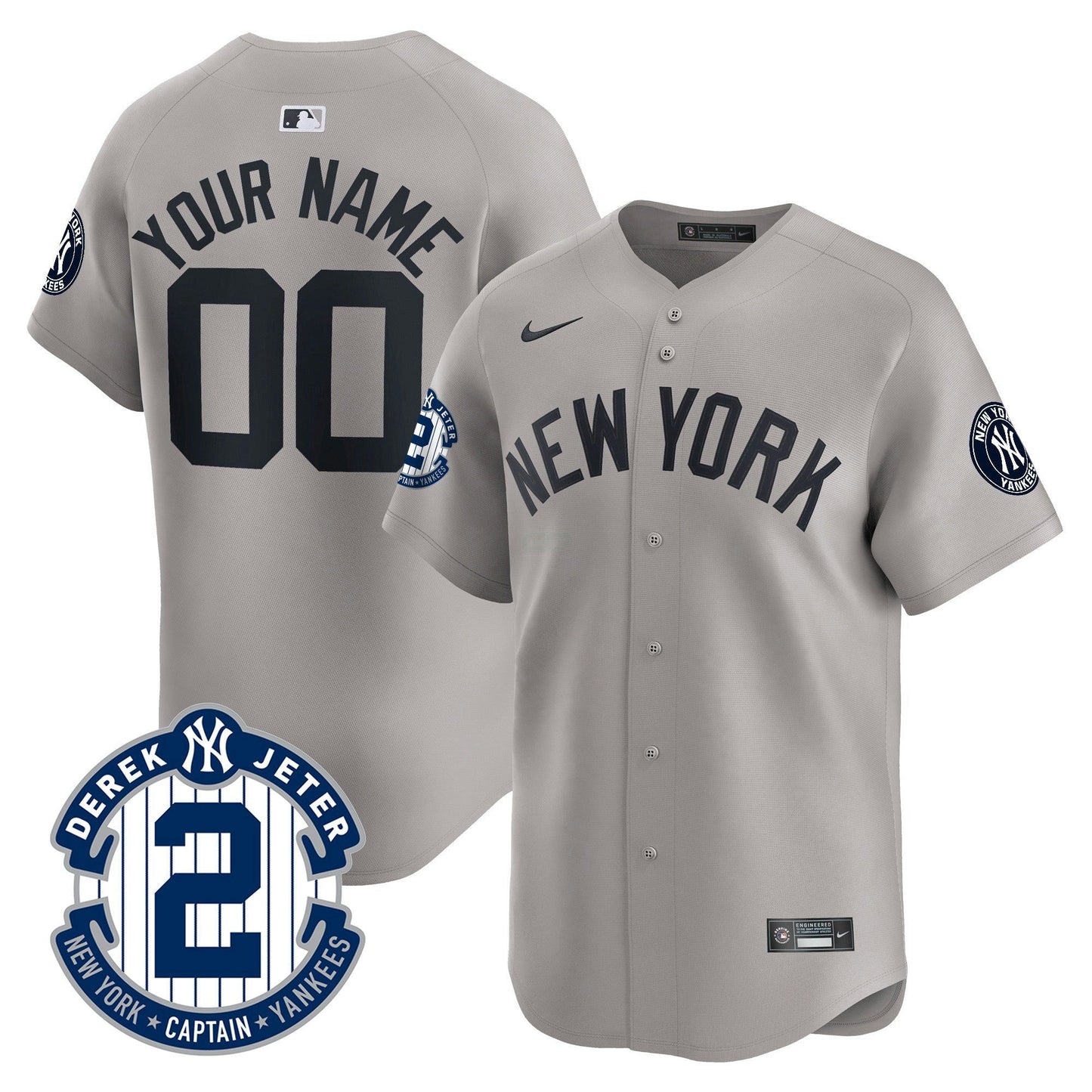 Camisa MLB New York Derek Jeter Patch Vapor Premier Limited Jersey