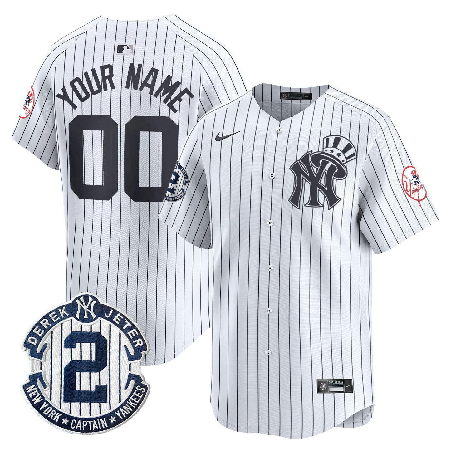 Camisa MLB New York Derek Jeter Patch Vapor Premier Limited Jersey V2