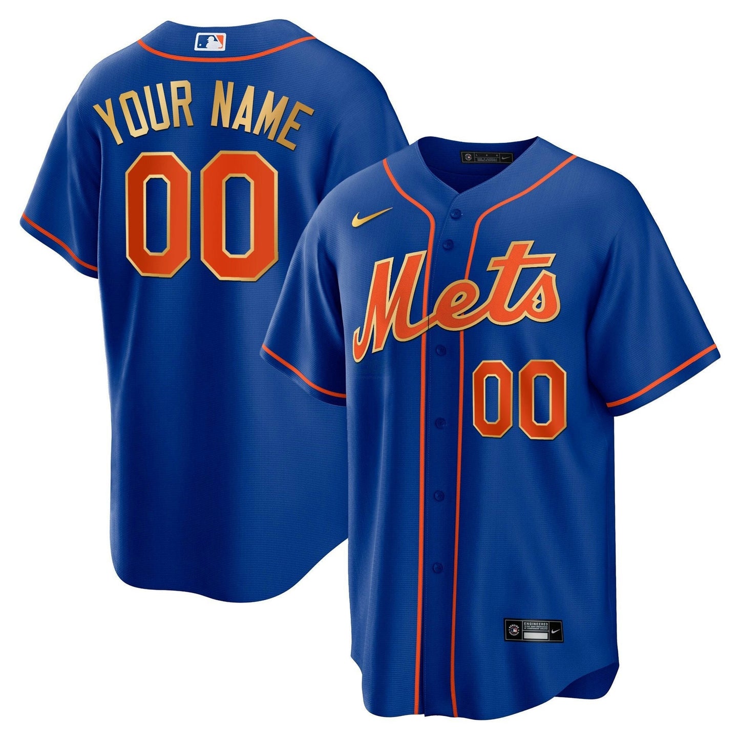 Camisa MLB New York Mets New York Gold Jersey