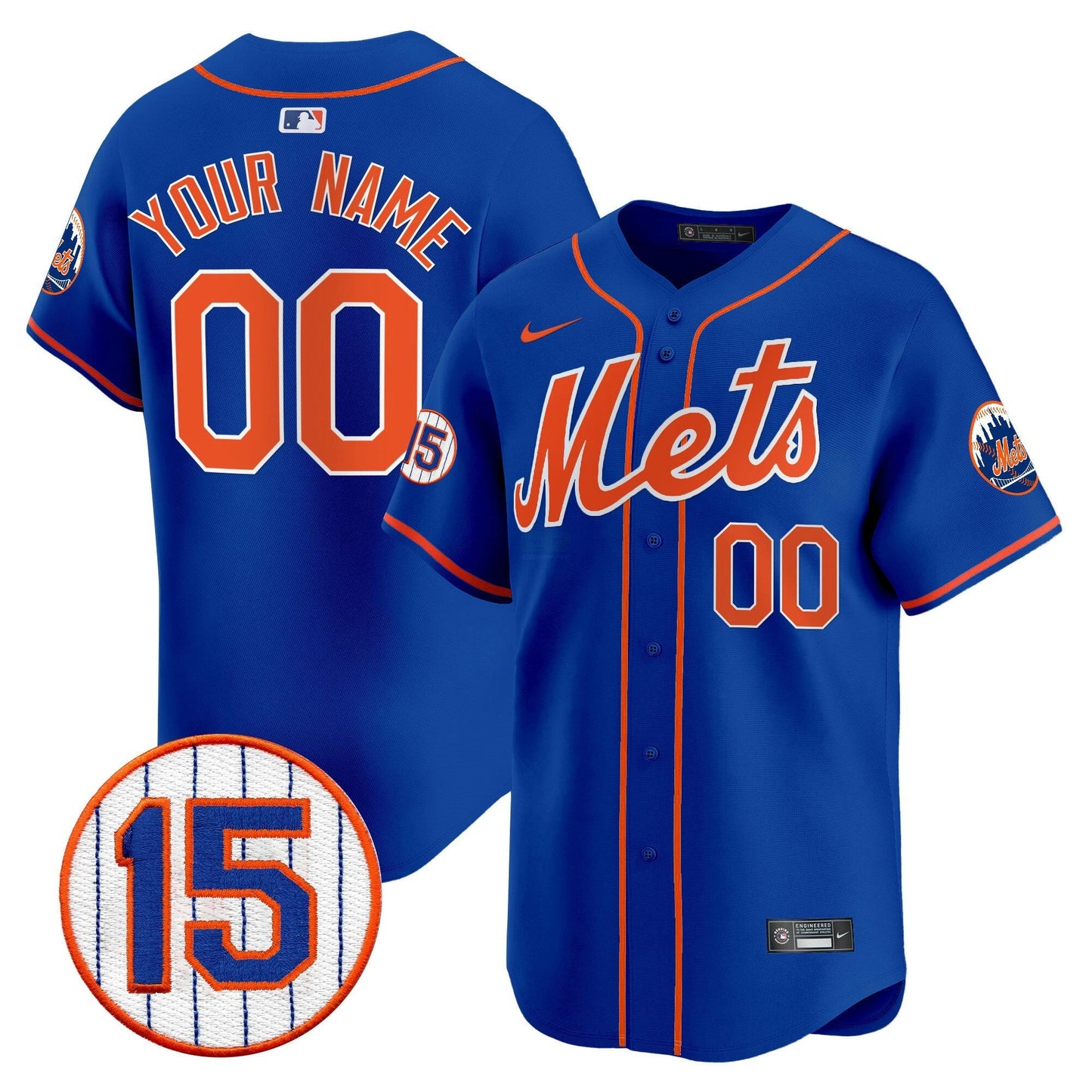 Camisa MLB New York Jerry Grote Patch Vapor Premier Limited Jersey