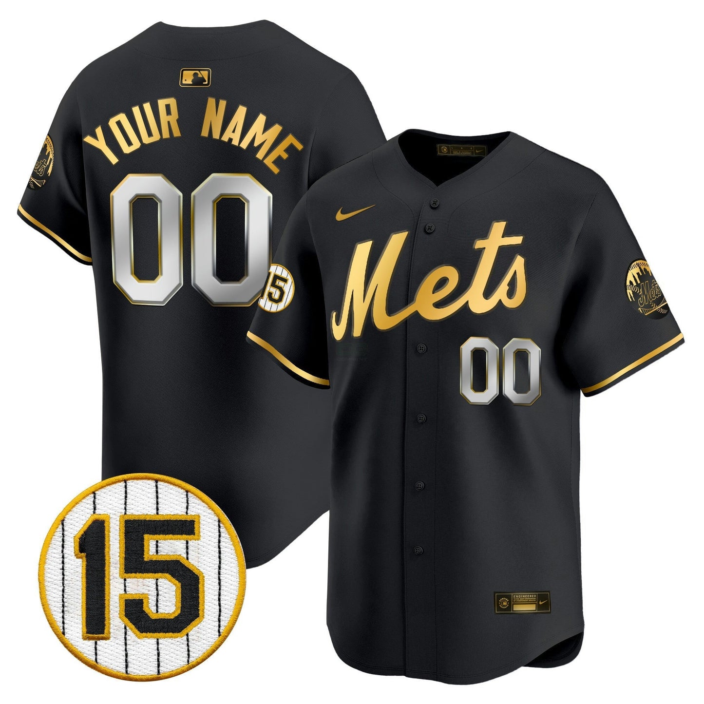Camisa MLB New York Jerry Grote Patch Vapor Premier Limited Jersey