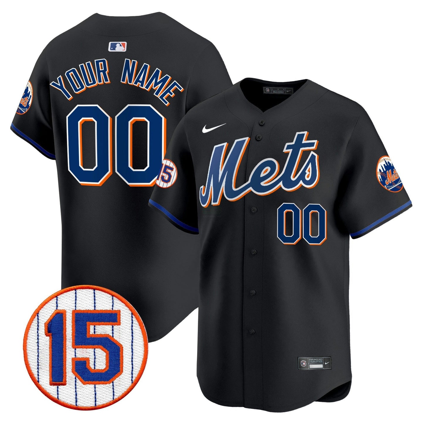 Camisa MLB New York Jerry Grote Patch Vapor Premier Limited Jersey