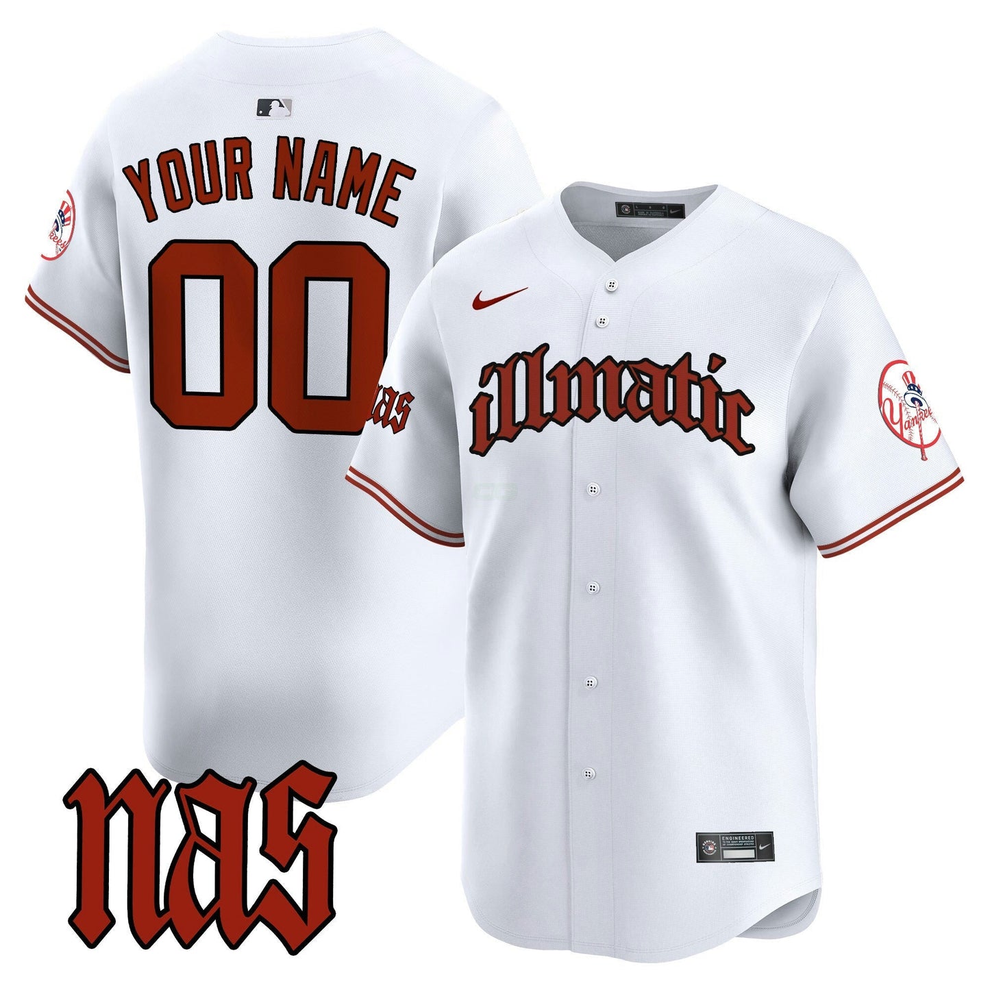 Camisa MLB New York Nas Illmatic Vapor Premier Limited Jersey