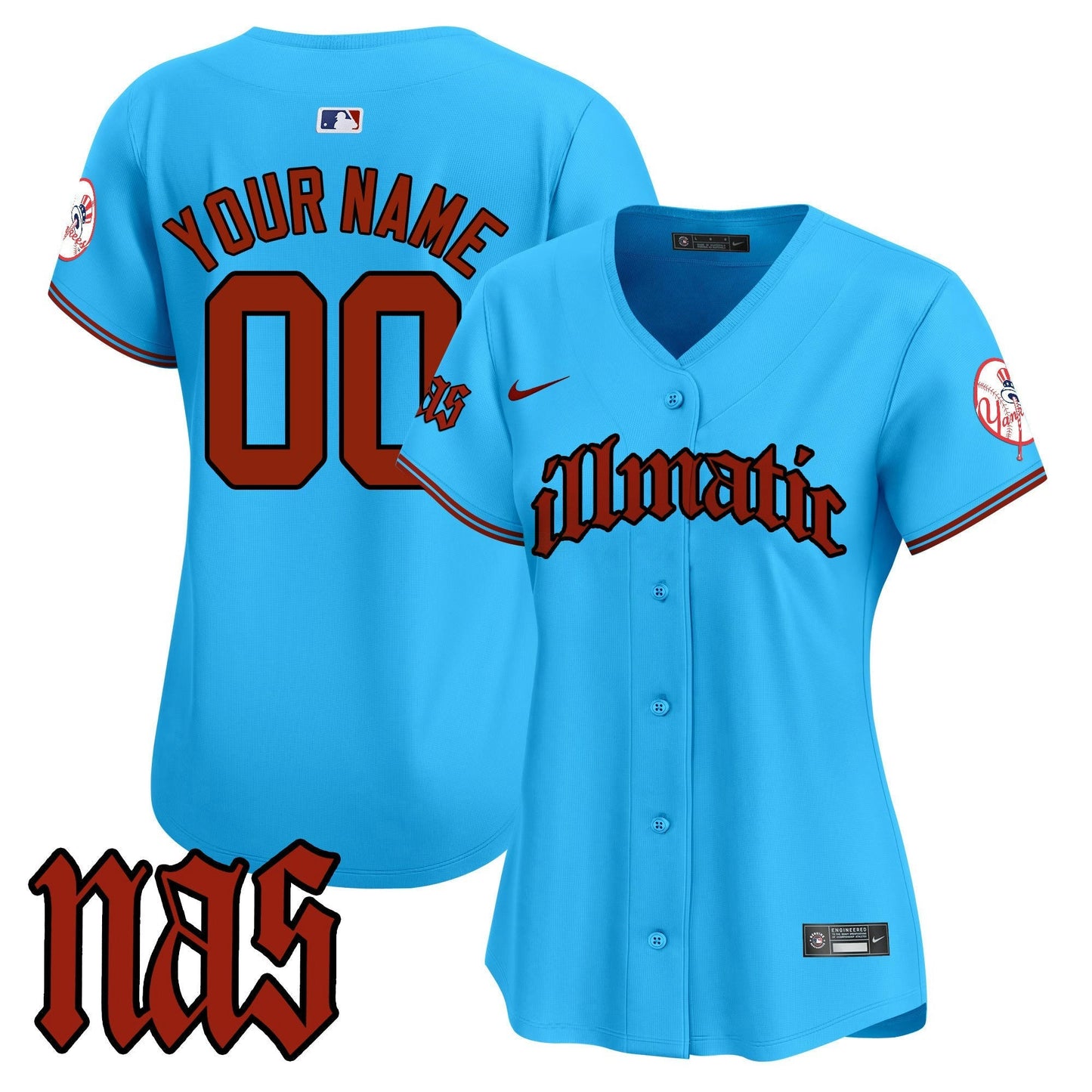 Camisa MLB New York Nas Illmatic Vapor Premier Limited Jersey