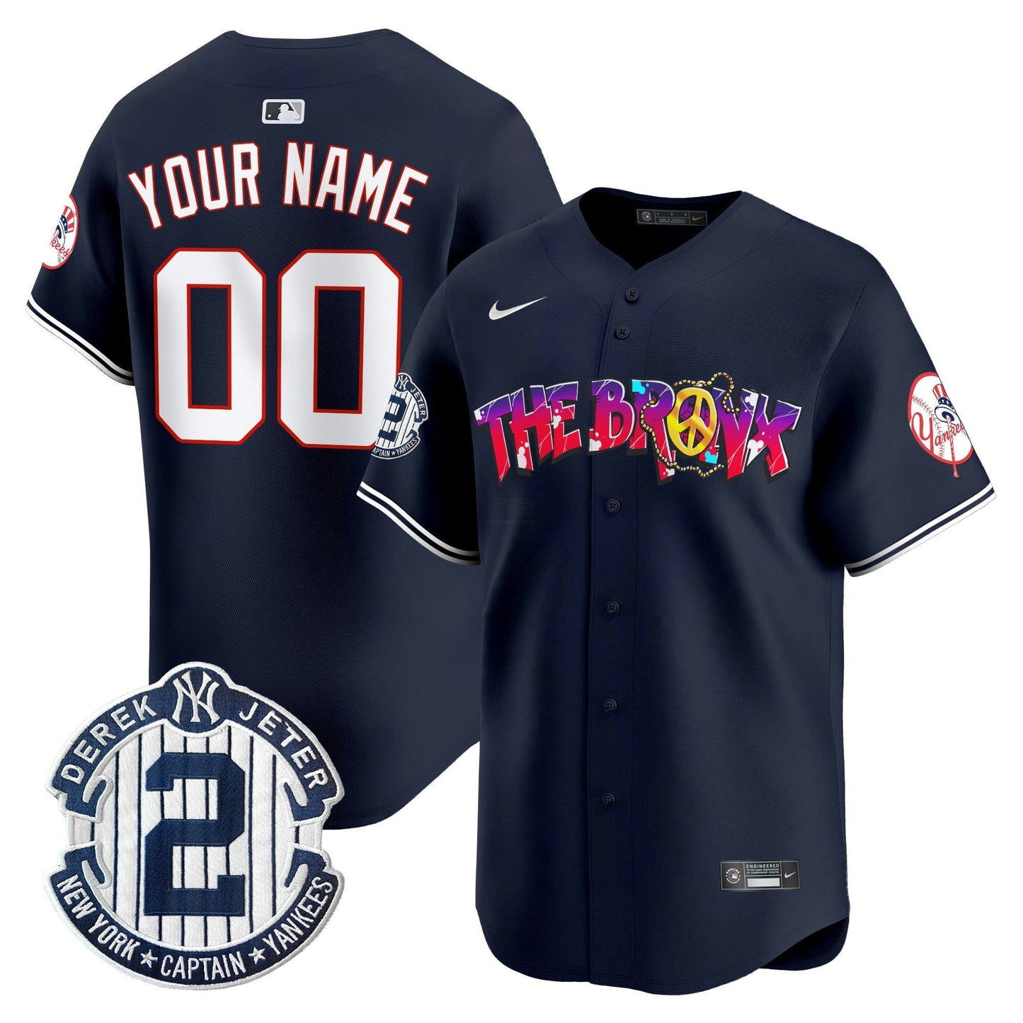 Camisa MLB New York The Bronx Graffiti Vapor Premier Limited Jersey V7