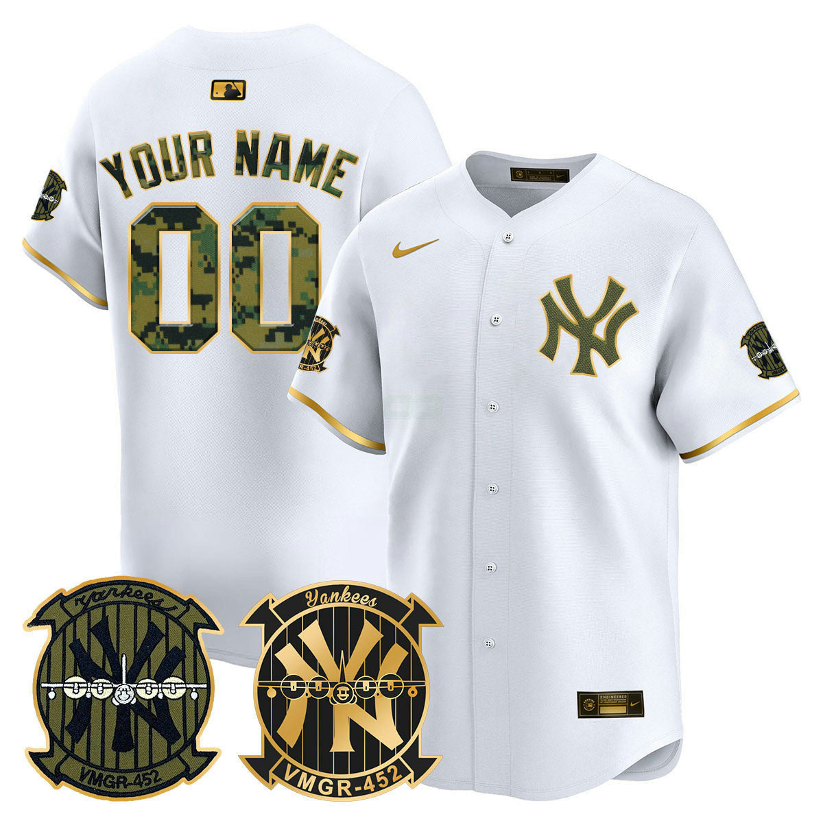 Camisa MLB New York Woodland USMC Alternativa Vapor Premier Limited Jersey