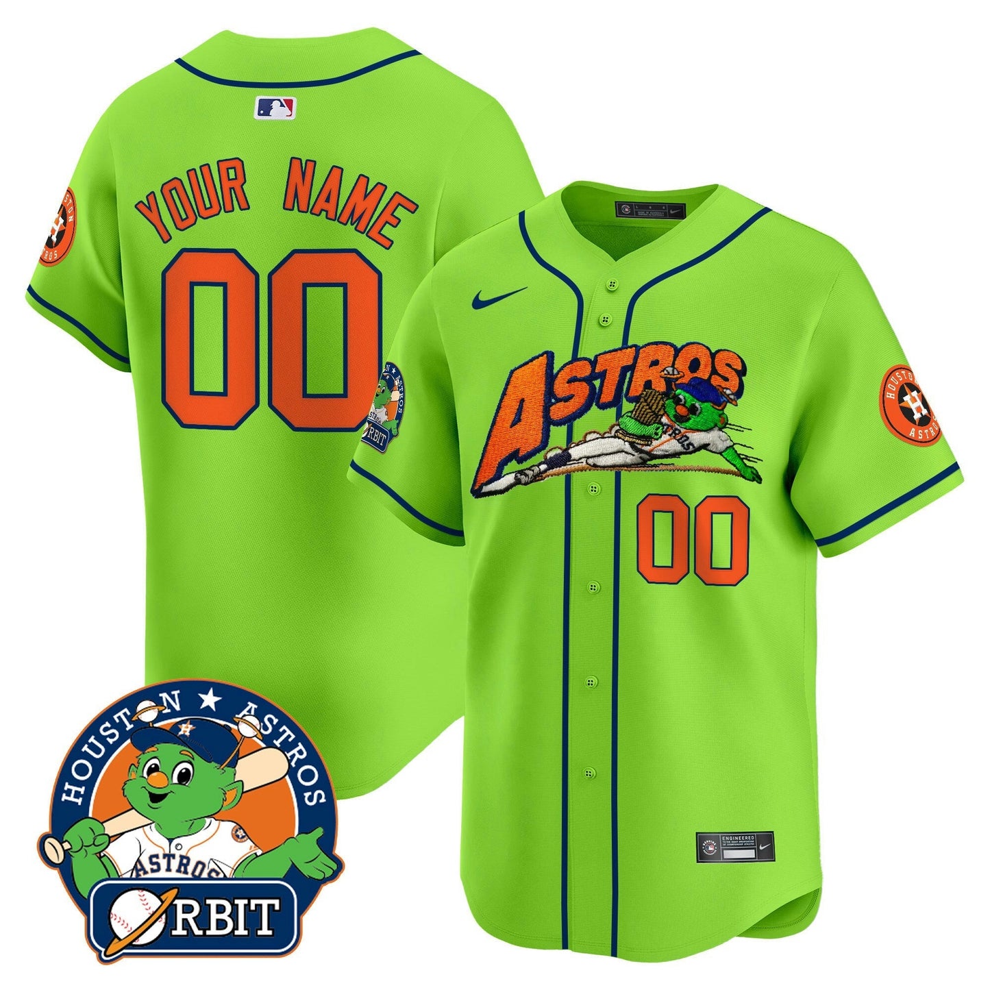 Camisa MLB Orbit Patch Vapor Premier Limited Jersey V4 - Verde