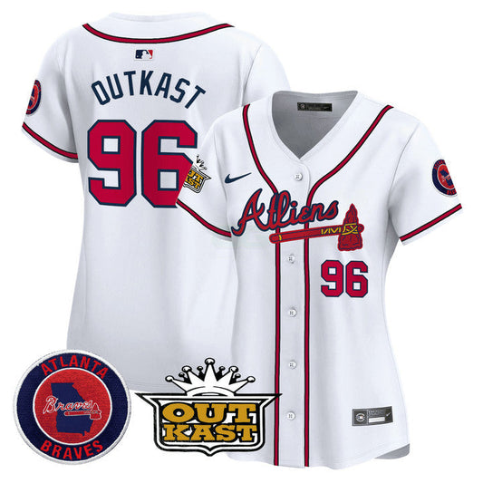 Camisa MLB OutKast Atlanta Atliens White Vapor Premier Limited Jersey - Outkast
