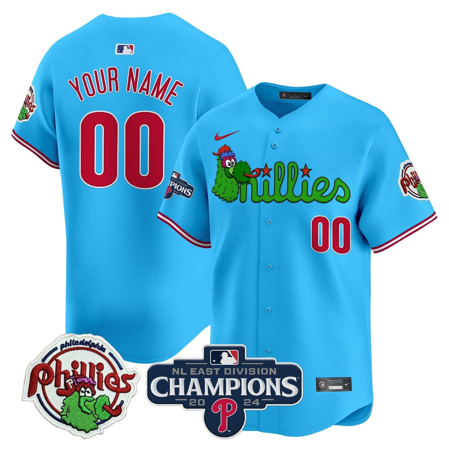 Camisa MLB Phanatic 2024 NL East Division Champions Vapor Premier Limited Jersey V2