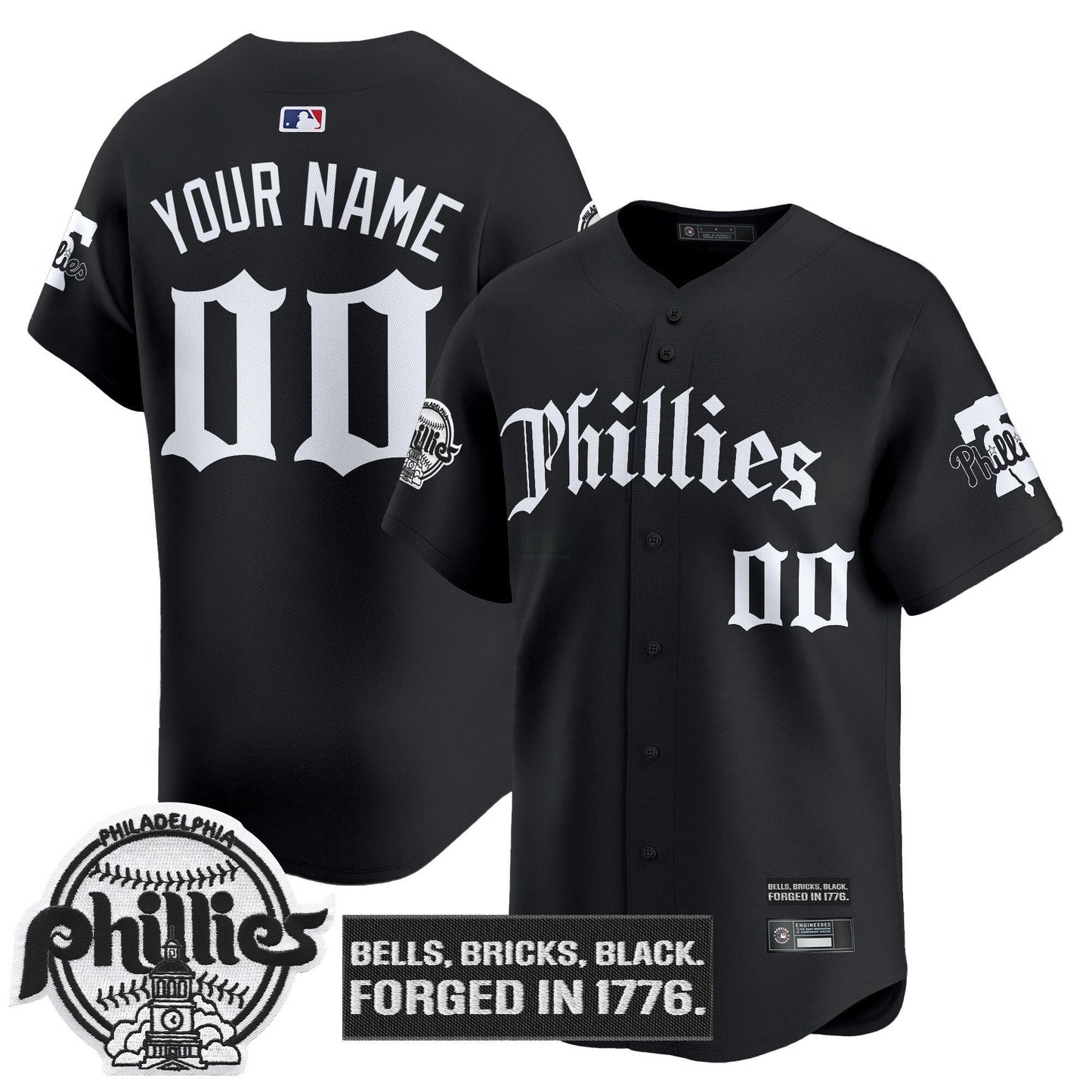 Camisa MLB Philadelphia ‘Gothic Liberty Edition’ Vapor Premier Limited Jersey