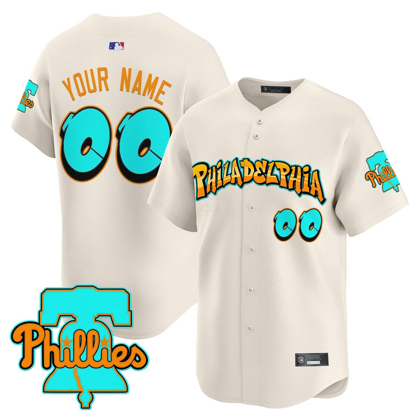 Camisa MLB Philadelphia ‘Graffiti Broad Street Edition’ Vapor Premier Limited Jersey