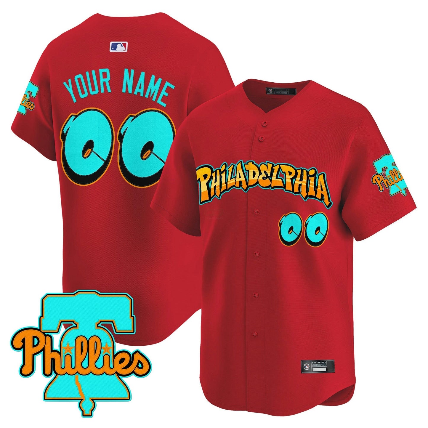 Camisa MLB Philadelphia ‘Graffiti Broad Street Edition’ Vapor Premier Limited Jersey